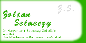 zoltan selmeczy business card